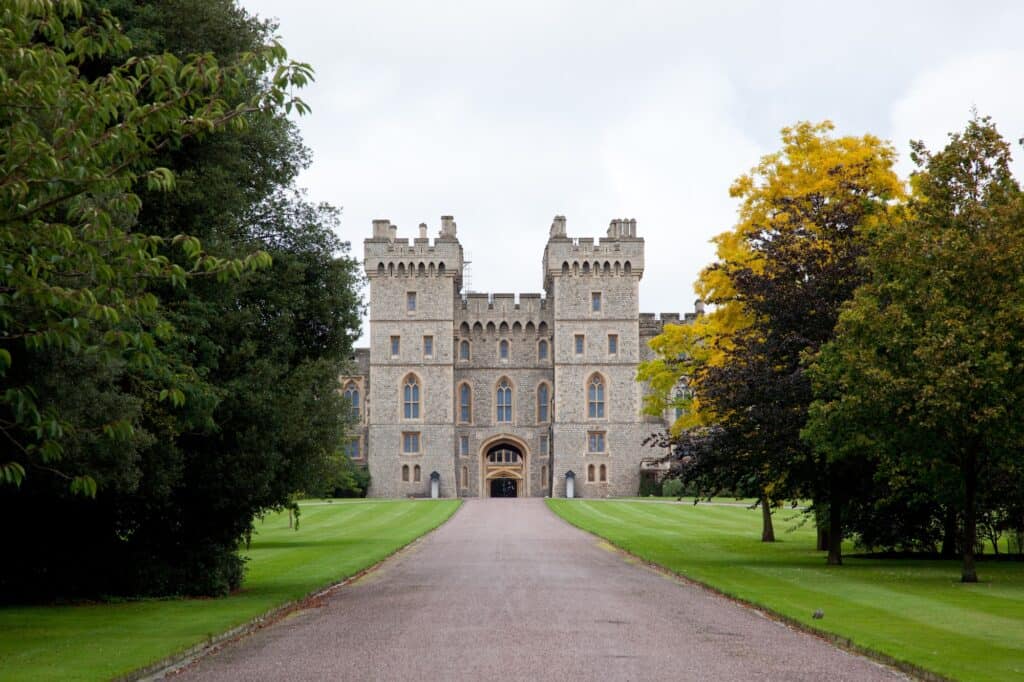 In front of the Windsor Castle